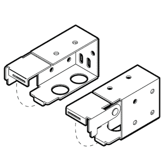 51403005 / Installation Bracket, Gloss White color