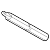 25790048 / 48″ - 8mm Clear Hex Wand