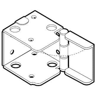 25403000 / Installation Bracket, Zinc Plated color