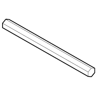 25790060 / 60″ - 8mm Clear Hex Wand
