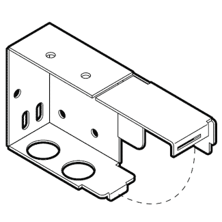 40403005 / Box Bracket, Gloss White color