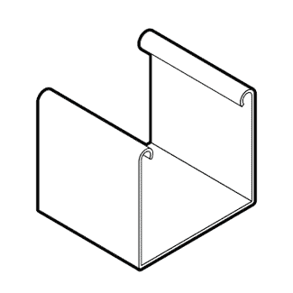 50404005 / 2″ Head Rail, Gloss White color