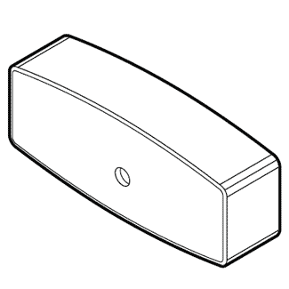 50531205 / Bottom Rail End Cap, White color