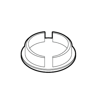 50540060 / Bottom Rail Plastic Button, Milk Chocolate color