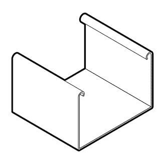 51404205 / Low Profile Head Rail, White color