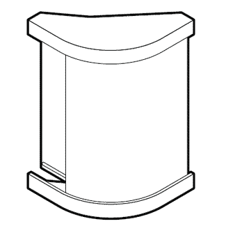 60801200 / Curved Valance Corner