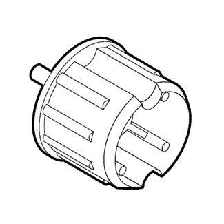 71201232 / Idle with Spring Loaded Steel Post